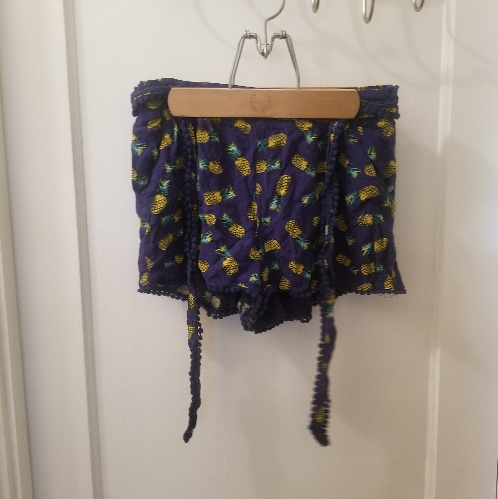 Justify Navy Blue Pineapple Shorts
